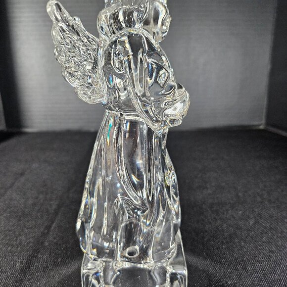 Vintage Mikasa Herald Collection Angelic Violin Angel Heavy Crystal Figurine - Picture 6 of 13